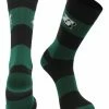 TCK All Schools Binghamton Bearcats Socks Game Day Striped Crew Socks