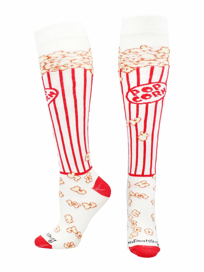 Hot Sale โจ MadSportsStuff Popcorn ๐งฆ Socks Over The Calf Length ๐ฅ 5 MadSportsStuff Popcorn Socks Over The Calf Length