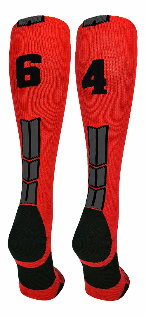 Wholesale π₯° MadSportsStuff βΎ Baseball 𧦠Socks Red And Black Player ID Custom Number Over The Calf 𧦠Socks For π₯ Softball βΎ Baseball Football Boys And π§ Girls π 16 MadSportsStuff Baseball Socks Red And Black Player ID Custom Number Over The Calf Socks For Softball Baseball Football Boys And Girls