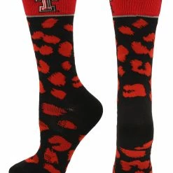 TCK Texas Tech Red Raiders Socks Womens Savage Crew Socks All Schools