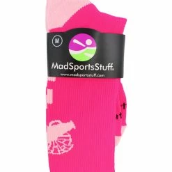 MadSportsStuff Team Socks - Crew Cheer Breast Cancer Awareness Socks