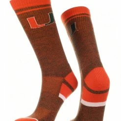 TCK Miami Hurricanes Socks Victory Parade Crew Length