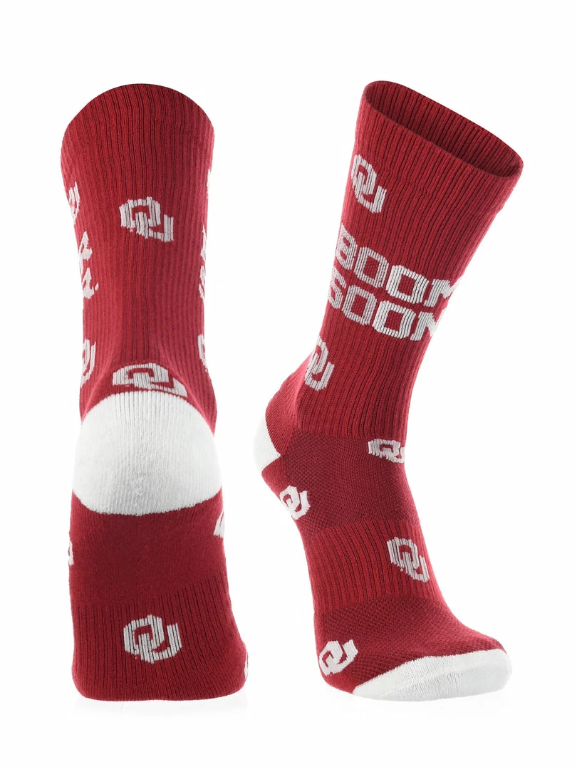 Flash Sale โ๏ธ TCK OU Oklahoma Sooners ๐งฆ Socks Crew Length Sock Mayhem ๐ 4 TCK OU Oklahoma Sooners Socks Crew Length Sock Mayhem