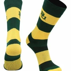 TCK Baylor Bears Socks Game Day Striped Crew Socks All Schools