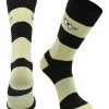 TCK Central Florida Golden Knights Socks Game Day Striped Crew Socks