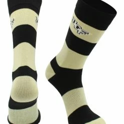 TCK Central Florida Golden Knights Socks Game Day Striped Crew Socks