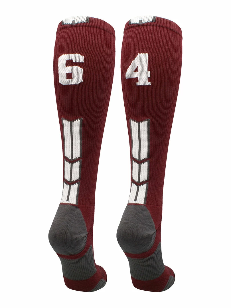 Best Sale ๐ MadSportsStuff Maroon Player ID Custom Number Over The Calf ๐งฆ Socks For ๐ฅ Softball โพ Baseball Football Boys And ๐ง Girls ๐ฅ Softball ๐งฆ Socks ๐ 15 MadSportsStuff Maroon Player ID Custom Number Over The Calf Socks For Softball Baseball Football Boys And Girls Softball Socks