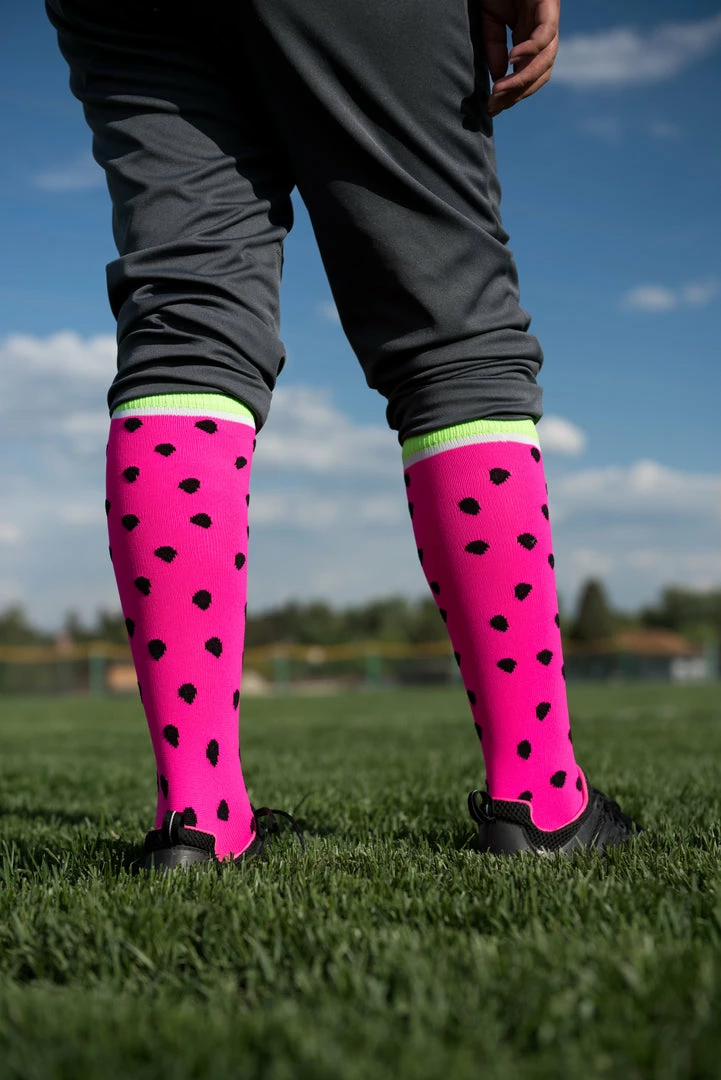Top 10 ๐ MadSportsStuff Neon Watermelon Athletic Over The Calf ๐งฆ Socks ๐ 6 MadSportsStuff Neon Watermelon Athletic Over The Calf Socks