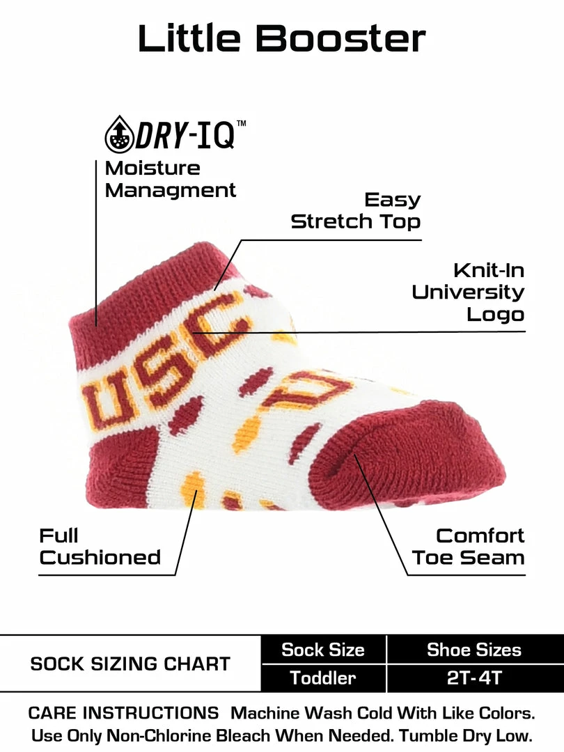 Buy ๐งจ TCK USC Trojans Toddler ๐งฆ Socks Low Cut Little Fan ๐ 3 TCK USC Trojans Toddler Socks Low Cut Little Fan