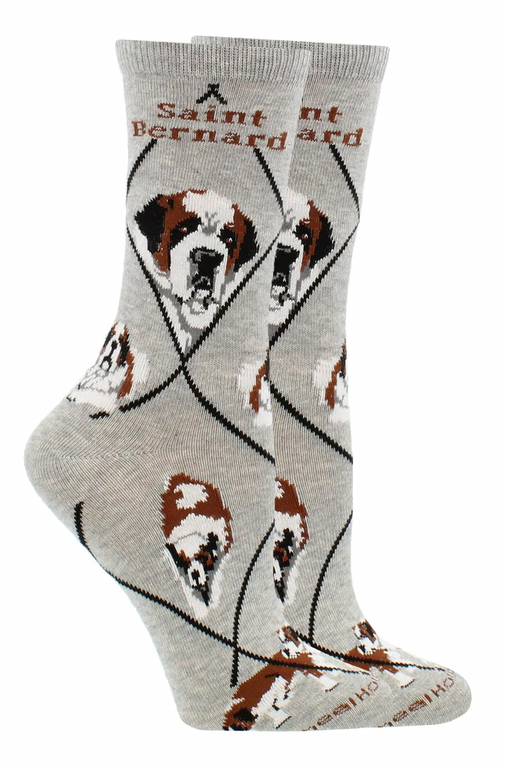 Cheapest ๐ WHD Saint Bernard ๐งฆ Socks For ๐ฉ Women Gift For ๐ฆฎ Dog Lovers Crazy ๐งฆ Socks - Crew ๐ 4 WHD Saint Bernard Socks For Women Gift For Dog Lovers Crazy Socks - Crew
