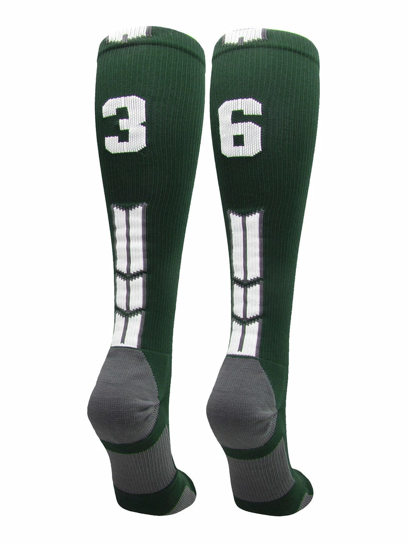 Best reviews of 🤩 MadSportsStuff Dark Green Player ID Custom Number Over The Calf 🧦 Socks For 🥎 Softball ⚾ Baseball Football Boys And 👧 Girls 🥎 Softball 🧦 Socks 🧨 105 MadSportsStuff Dark Green Player ID Custom Number Over The Calf Socks For Softball Baseball Football Boys And Girls Softball Socks