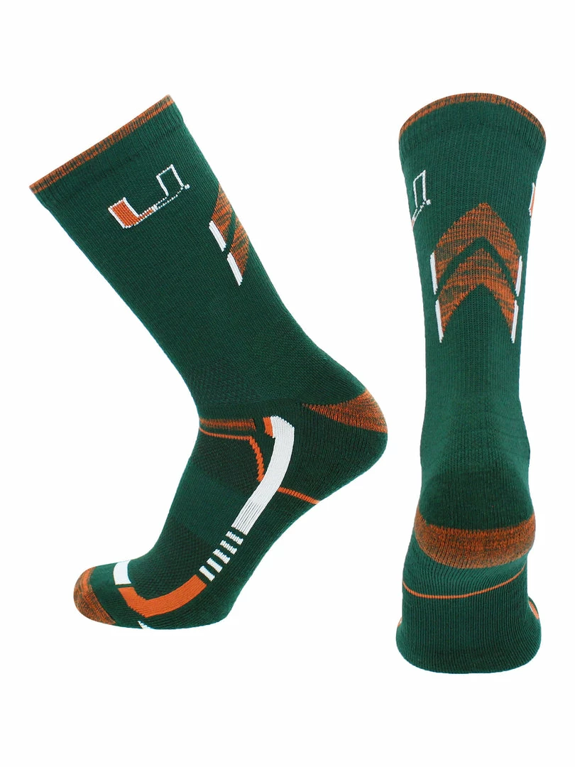 Brand new ๐ TCK Miami Hurricanes ๐งฆ Socks University Of Miami Hurricanes Champion Crew ๐งฆ Socks All Schools โญ 2 TCK Miami Hurricanes Socks University Of Miami Hurricanes Champion Crew Socks All Schools