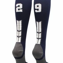 Best Sale ๐คฉ MadSportsStuff Navy Player ID Custom Number Over The Calf ๐งฆ Socks For ๐ฅ Softball โพ Baseball Football Boys And ๐ง Girls โจ 210 MadSportsStuff Navy Player ID Custom Number Over The Calf Socks For Softball Baseball Football Boys And Girls