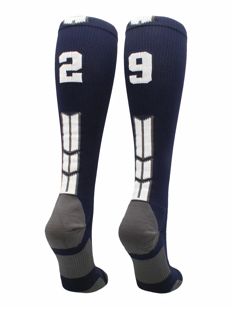 Best Sale ๐คฉ MadSportsStuff Navy Player ID Custom Number Over The Calf ๐งฆ Socks For ๐ฅ Softball โพ Baseball Football Boys And ๐ง Girls โจ 103 MadSportsStuff Navy Player ID Custom Number Over The Calf Socks For Softball Baseball Football Boys And Girls