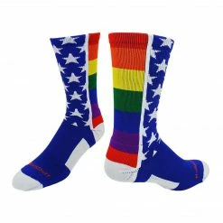 MadSportsStuff Rainbow Pride Crew Socks