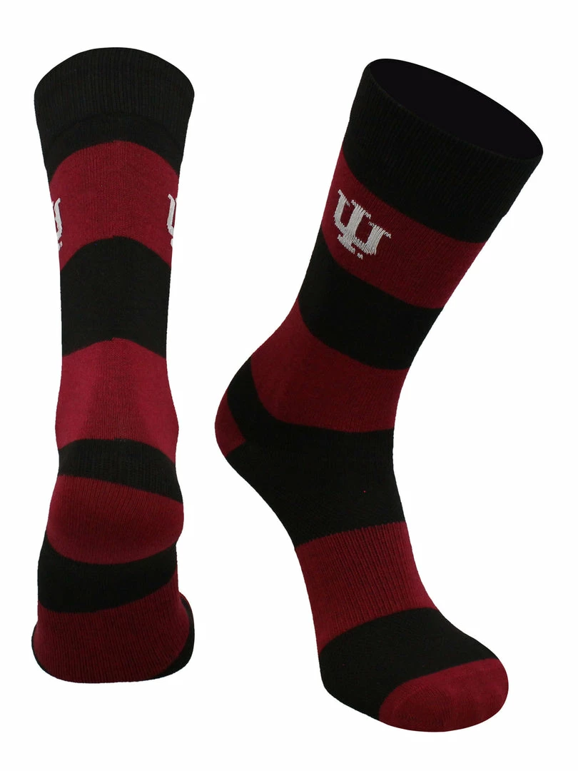 Best Pirce ๐ TCK Indiana Hoosiers ๐งฆ Socks Game Day Striped Crew ๐งฆ Socks All Schools ๐ 1 TCK Indiana Hoosiers Socks Game Day Striped Crew Socks All Schools
