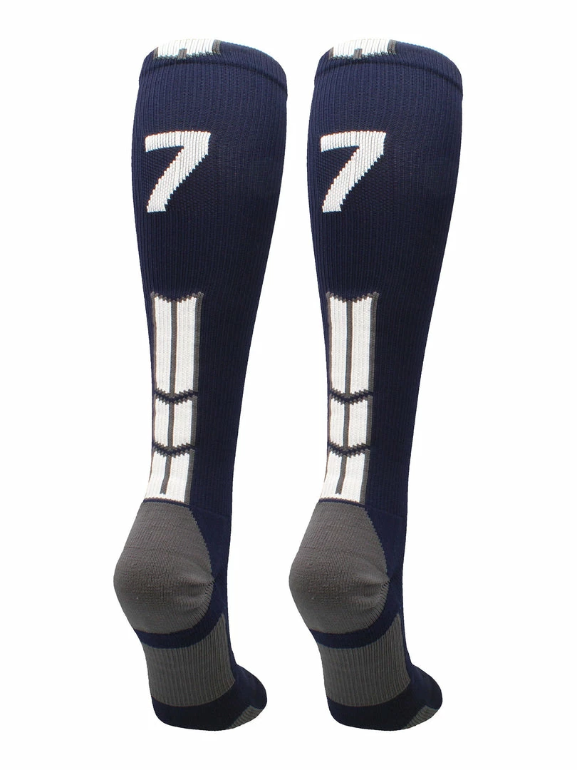 Best Sale ๐คฉ MadSportsStuff Navy Player ID Custom Number Over The Calf ๐งฆ Socks For ๐ฅ Softball โพ Baseball Football Boys And ๐ง Girls โจ 55 MadSportsStuff Navy Player ID Custom Number Over The Calf Socks For Softball Baseball Football Boys And Girls