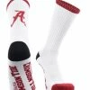 TCK Alabama Crimson Tide Socks Basic Crew White Socks All Schools