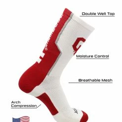 Wholesale ๐ฅฐ TCK OU Oklahoma Sooners ๐งฆ Socks Perimeter Crew ๐ 9 TCK OU Oklahoma Sooners Socks Perimeter Crew