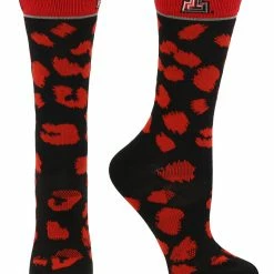 TCK Texas Tech Red Raiders Socks Womens Savage Crew Socks All Schools