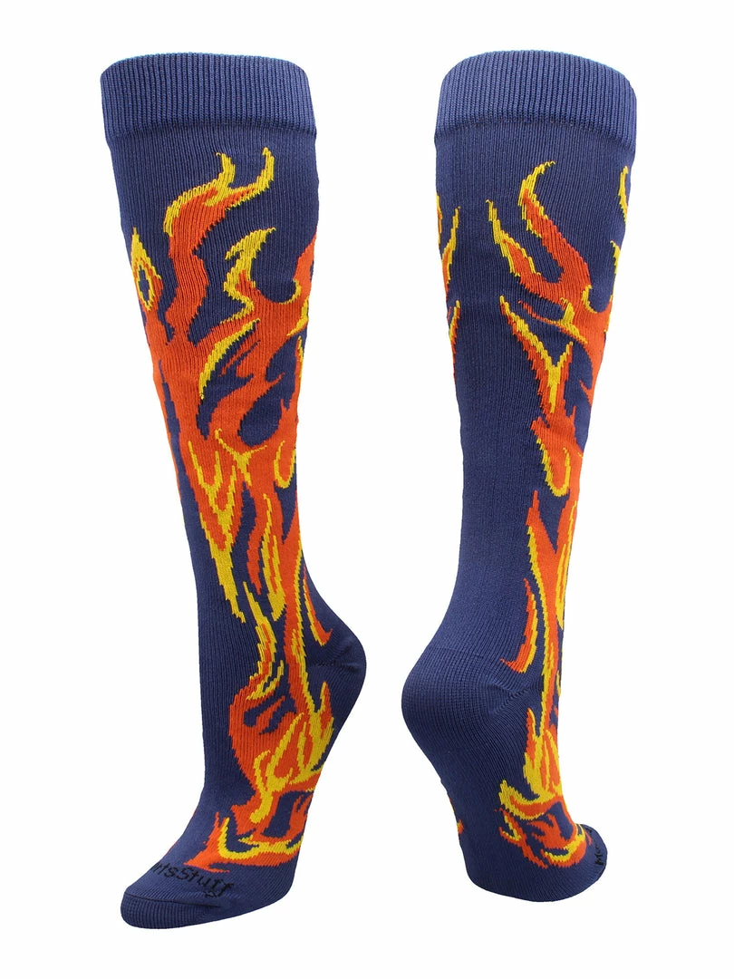 Brand new ๐ MadSportsStuff ๐ฅ Softball ๐งฆ Socks With Flames - For ๐ง Girls Or Boys ๐ฉ Women Or Men โพ Baseball ๐งฆ Socks โค๏ธ 17 MadSportsStuff Softball Socks With Flames - For Girls Or Boys Women Or Men Baseball Socks