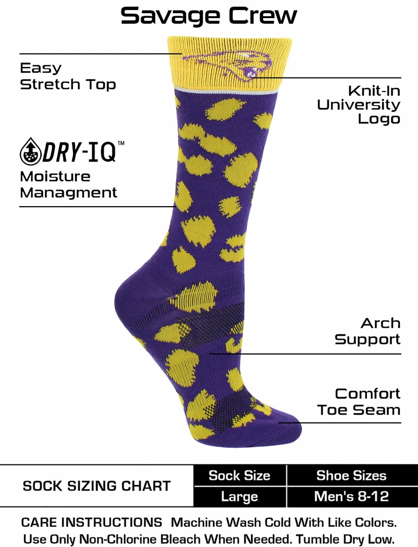 Deals ๐ TCK All Schools Northern Iowa Panthers ๐งฆ Socks ๐ฉ Womens Savage Crew ๐งฆ Socks โญ 3 TCK All Schools Northern Iowa Panthers Socks Womens Savage Crew Socks