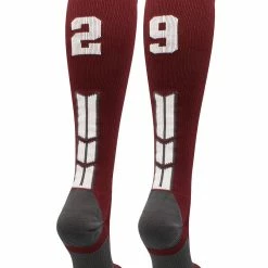 Best Sale ๐ MadSportsStuff Maroon Player ID Custom Number Over The Calf ๐งฆ Socks For ๐ฅ Softball โพ Baseball Football Boys And ๐ง Girls ๐ฅ Softball ๐งฆ Socks ๐ 204 MadSportsStuff Maroon Player ID Custom Number Over The Calf Socks For Softball Baseball Football Boys And Girls Softball Socks