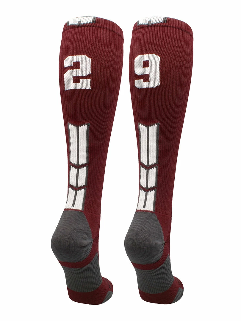 Best Sale ๐ MadSportsStuff Maroon Player ID Custom Number Over The Calf ๐งฆ Socks For ๐ฅ Softball โพ Baseball Football Boys And ๐ง Girls ๐ฅ Softball ๐งฆ Socks ๐ 100 MadSportsStuff Maroon Player ID Custom Number Over The Calf Socks For Softball Baseball Football Boys And Girls Softball Socks