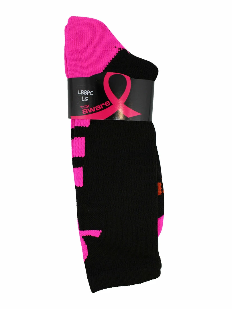 Buy ๐งจ TCK Volleyball ๐งฆ Socks Baseline Breast Cancer Awareness Athletic Crew ๐งฆ Socks (Kids And Adult Sizes) ๐ 3 TCK Volleyball Socks Baseline Breast Cancer Awareness Athletic Crew Socks (Kids And Adult Sizes)