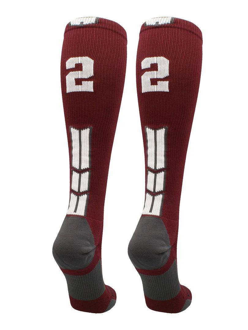 Best Sale ๐ MadSportsStuff Maroon Player ID Custom Number Over The Calf ๐งฆ Socks For ๐ฅ Softball โพ Baseball Football Boys And ๐ง Girls ๐ฅ Softball ๐งฆ Socks ๐ 78 MadSportsStuff Maroon Player ID Custom Number Over The Calf Socks For Softball Baseball Football Boys And Girls Softball Socks