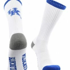 TCK Kentucky Wildcats Socks Basic Crew White Socks