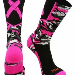 Discount โ๏ธ TCK ๐ Basketball ๐งฆ Socks Woodland Camo Breast Cancer Awareness Crew ๐งฆ Socks ๐ 11 TCK Basketball Socks Woodland Camo Breast Cancer Awareness Crew Socks