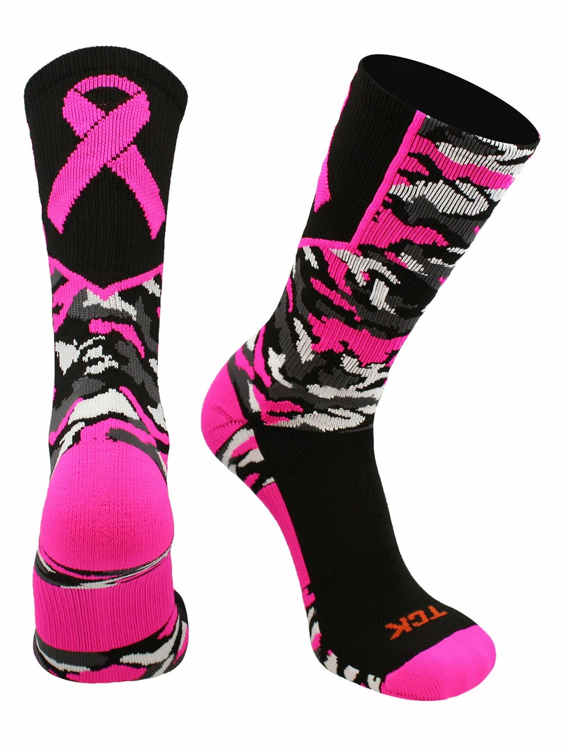 Discount โ๏ธ TCK ๐ Basketball ๐งฆ Socks Woodland Camo Breast Cancer Awareness Crew ๐งฆ Socks ๐ 6 TCK Basketball Socks Woodland Camo Breast Cancer Awareness Crew Socks