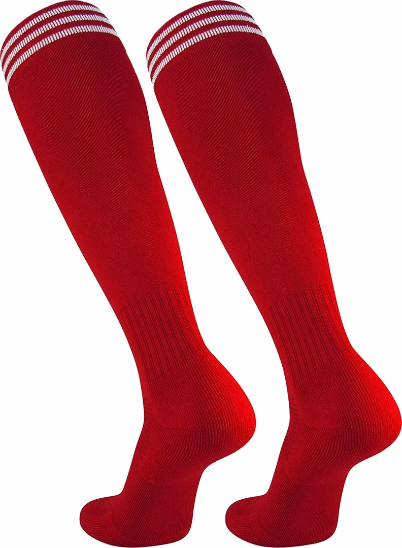 Top 10 ๐ TCK Soccer ๐งฆ Socks With Stripes- For Boys Or ๐ง Girls- Men Or ๐ฉ Women - Extra Cross-Stretch For Shin Guards ๐ 6 TCK Soccer Socks With Stripes- For Boys Or Girls- Men Or Women - Extra Cross-Stretch For Shin Guards