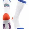 TCK Florida Gators Socks Basic Crew White Socks