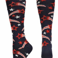 MadSportsStuff Shooting Star Over The Calf Athletic Socks (multiple Colors)