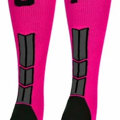 Discount ๐ฅ MadSportsStuff Neon Pink And Black Player ID Custom Number Over The Calf ๐งฆ Socks For ๐ฅ Softball โพ Baseball Football Boys And ๐ง Girls โพ Baseball ๐งฆ Socks ๐ 138 MadSportsStuff Neon Pink And Black Player ID Custom Number Over The Calf Socks For Softball Baseball Football Boys And Girls Baseball Socks