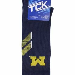 TCK Michigan Wolverines Socks University Of Michigan Wolverines Champion Crew Socks