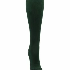 MadSportsStuff Dark Green Player ID Custom Number Over The Calf Socks For Softball Baseball Football Boys And Girls