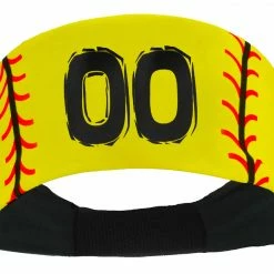 MadSportsStuff Softball Headband For Girls With Jersey Number (numbers 00-39) Headbands