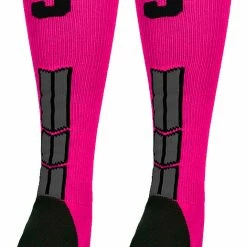 Best Sale ๐ MadSportsStuff โพ Baseball ๐งฆ Socks Neon Pink And Black Player ID Custom Number Over The Calf ๐งฆ Socks For ๐ฅ Softball โพ Baseball Football Boys And ๐ง Girls โจ 202 MadSportsStuff Baseball Socks Neon Pink And Black Player ID Custom Number Over The Calf Socks For Softball Baseball Football Boys And Girls