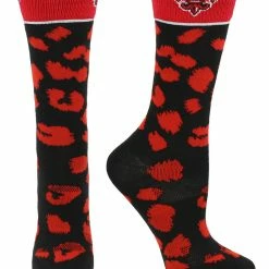 TCK All Schools Louisiana Lafayette Ragin' Cajuns Socks Womens Savage Crew Socks