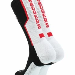 TCK Wisconsin Badgers Socks Perimeter Crew