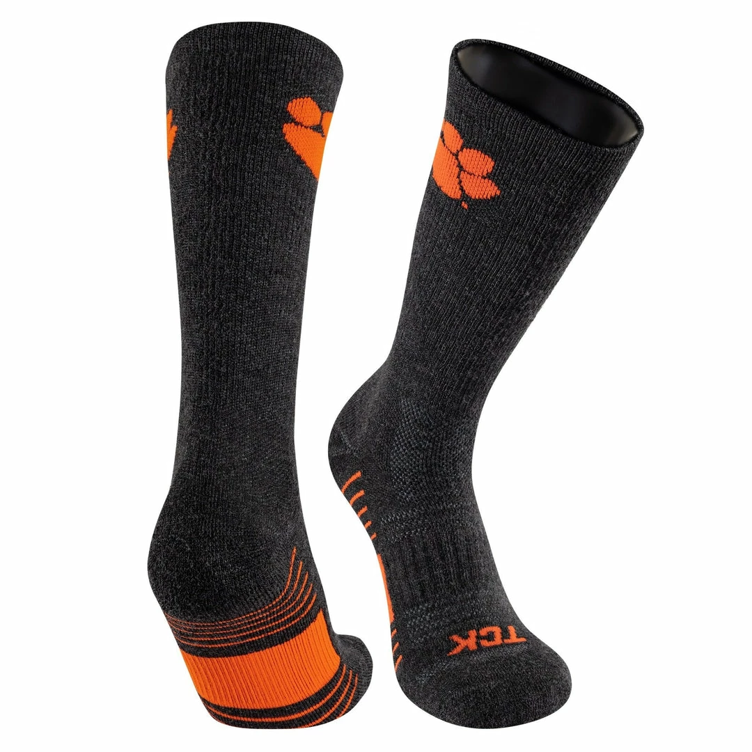 Brand new ๐ฅฐ TCK Clemson University Tigers ๐งฆ Socks - Pure Merino Wool - Far Trek All Schools ๐ 1 TCK Clemson University Tigers Socks - Pure Merino Wool - Far Trek All Schools