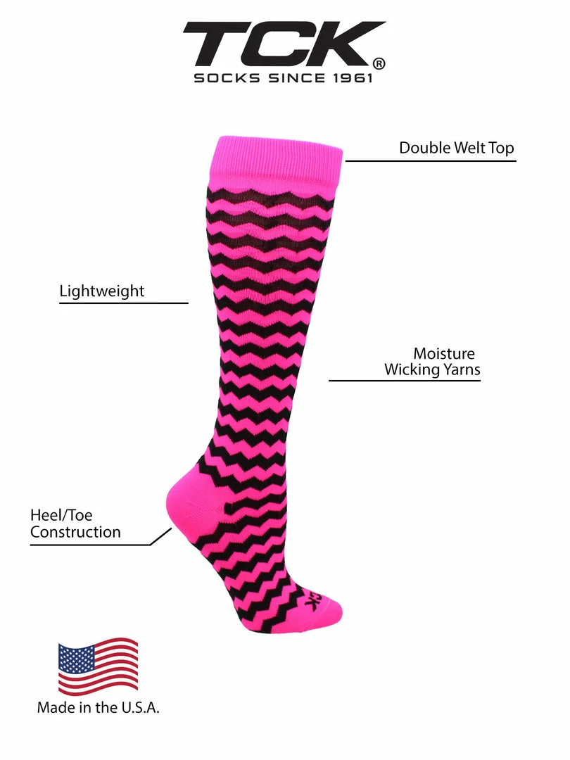 Best reviews of ๐ TCK ๐ฅ Softball ๐งฆ Socks Krazisox Chevron Striped Over The Calf ๐งฆ Socks ๐ 3 TCK Softball Socks Krazisox Chevron Striped Over The Calf Socks