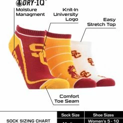 Deals β TCK USC Trojans No Show 𧦠Socks Full Field 3 Pack All Schools π 6 TCK USC Trojans No Show Socks Full Field 3 Pack All Schools
