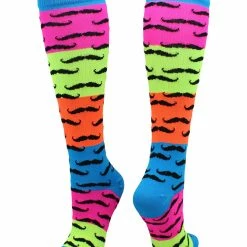 Best Pirce ๐ TCK Neon Rainbow Fun Print OTC ๐งฆ Socks ๐ฅ Softball ๐งฆ Socks ๐งจ 15 TCK Neon Rainbow Fun Print OTC Socks Softball Socks