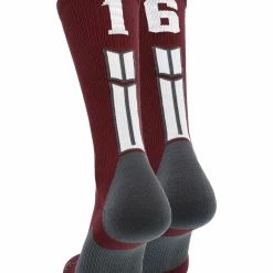 Best deal ๐คฉ MadSportsStuff Maroon Player ID Custom Number Crew ๐งฆ Socks For ๐ Basketball Lacrosse Volleyball Boys And ๐ง Girls ๐งจ 166 MadSportsStuff Maroon Player ID Custom Number Crew Socks For Basketball Lacrosse Volleyball Boys And Girls