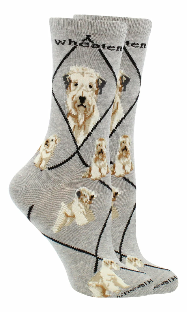 Budget ๐คฉ WHD Crazy ๐งฆ Socks - Crew Wheaten Terrier ๐งฆ Socks For ๐ฉ Women Gift For ๐ถ Dog Lovers โ 4 WHD Crazy Socks - Crew Wheaten Terrier Socks For Women Gift For Dog Lovers