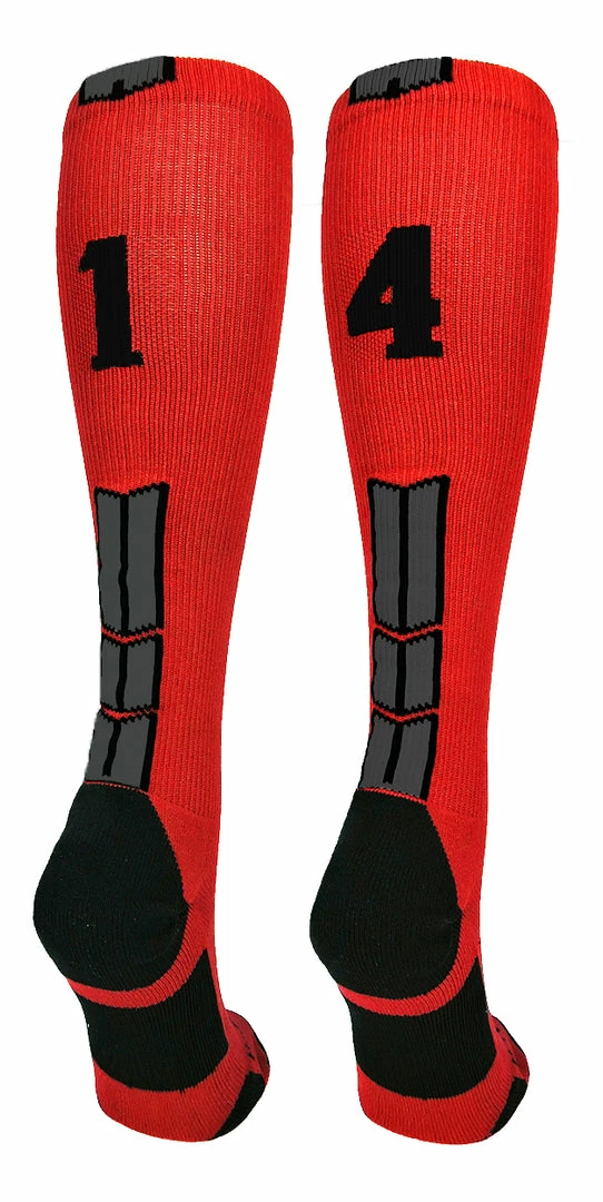 Wholesale π₯° MadSportsStuff βΎ Baseball 𧦠Socks Red And Black Player ID Custom Number Over The Calf 𧦠Socks For π₯ Softball βΎ Baseball Football Boys And π§ Girls π 65 MadSportsStuff Baseball Socks Red And Black Player ID Custom Number Over The Calf Socks For Softball Baseball Football Boys And Girls